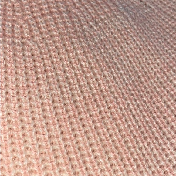 Peach beige crop sweater with bell sleeves - Picture 3 of 3